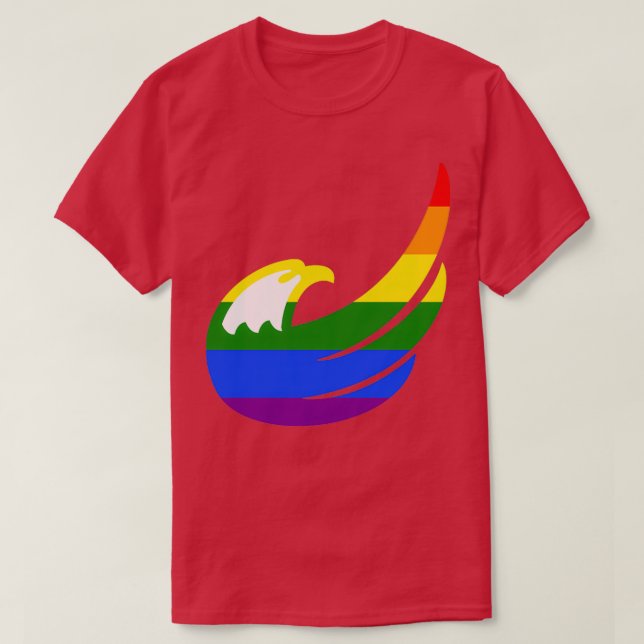 Camiseta Arco-Íris Libertário (Frente do Design)