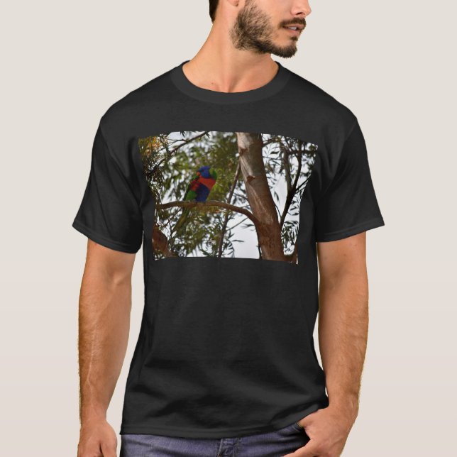 CAMISETA ARCO-ÍRIS LORIKEET QUEENSLAND RURAL AUSTRÁLIA (Frente)
