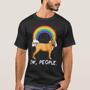 Camiseta Arco-íris Miniatura Bull Terrier Ew Pessoas Unicór