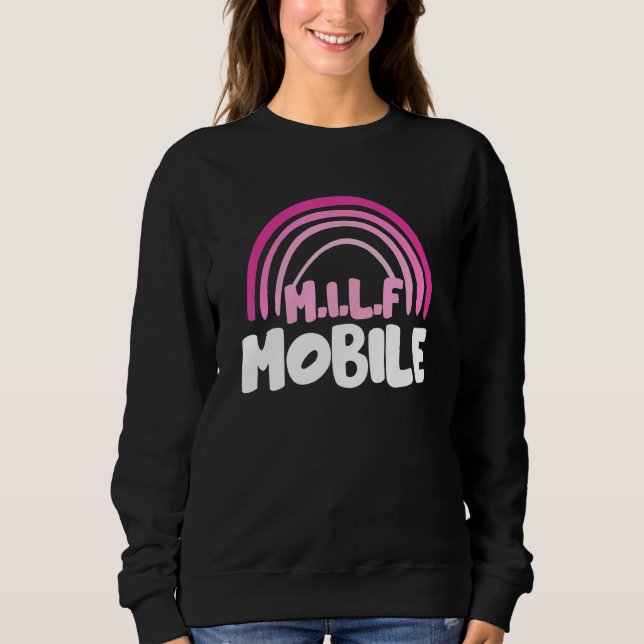 Camiseta Arco-íris Móvel M I L F (Frente)