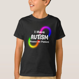 Camiseta Arco-íris Nó Infinito Conscientização do Autismo