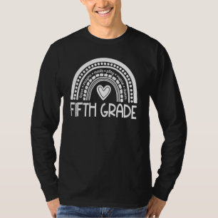 Camiseta Arco-íris Olá Quinta 5ª Série Professor Primeiro D