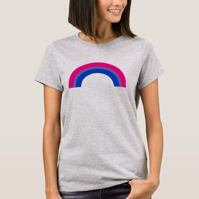 Camiseta Arco-íris Orgulho Bissexual (Frente)