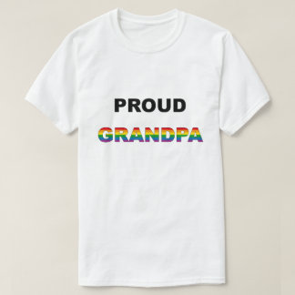 Camiseta Arco-íris orgulhoso LGBT do vovô