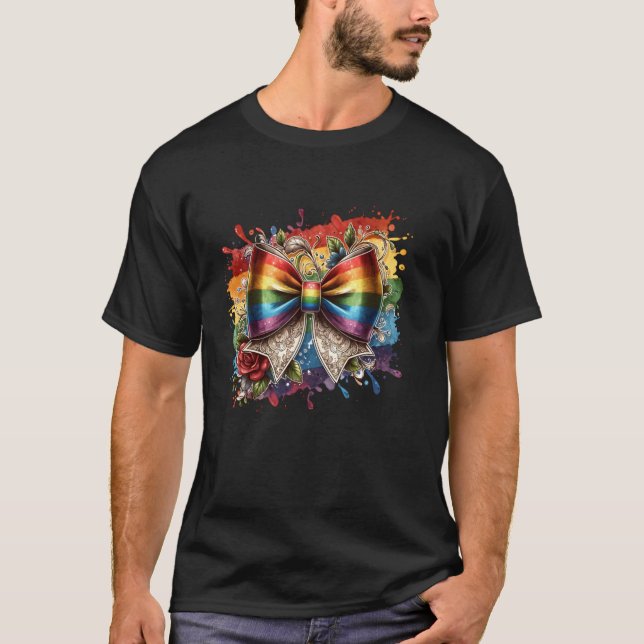 Camiseta Arco-íris Pinceladas e Salpicos de Tinta Grap (Frente)