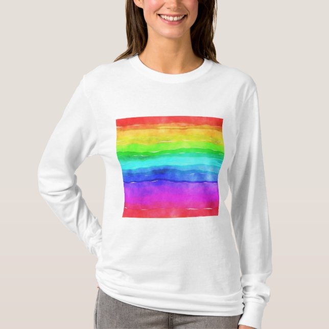 Camiseta Arco-Íris Pintado (Frente)