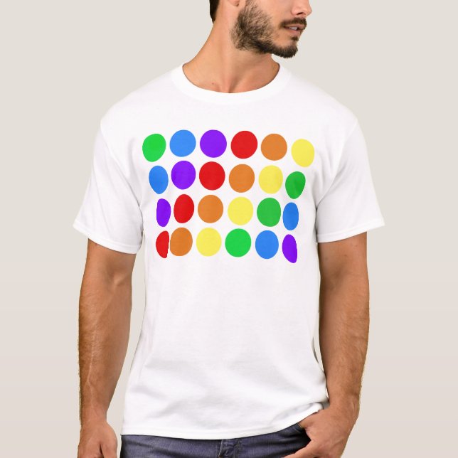 Camiseta Arco-íris pontilhado (Frente)