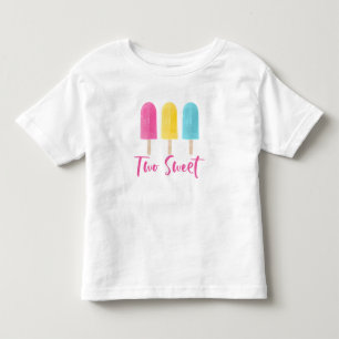 Camiseta Arco-íris Pop Dois Doce verão 2º Aniversário