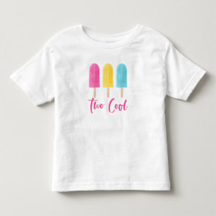 Camiseta Arco-íris Pop Dois Verão Legal Aniversário de 2 an