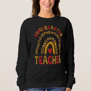 Camiseta Arco-Íris Primeiro Dia de Professora Do Jardim De