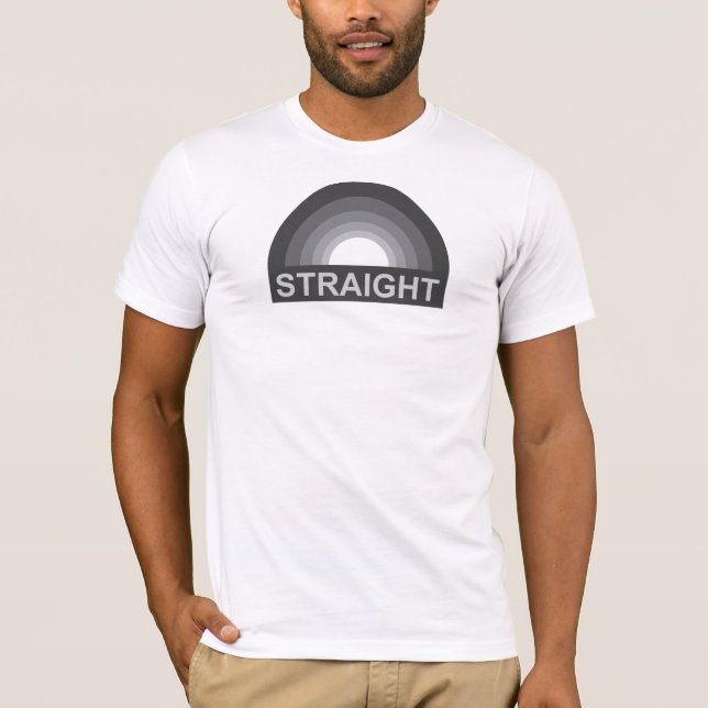 Camiseta Arco-íris reto (Frente)