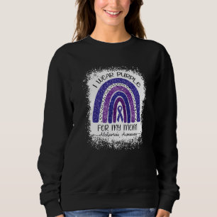 Camiseta Arco-Íris Roxo Eu Visto Roxo Para Minha Mãe Alz