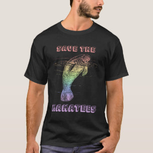 Camiseta Arco-Íris Salva A Espécie De Vaca Marinha Ameaçada