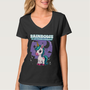 Camiseta Arco-íris São Apenas Parques Infantis de Unicórnio