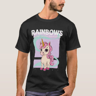 Camiseta Arco-íris São Apenas Parques Infantis de Unicórnio