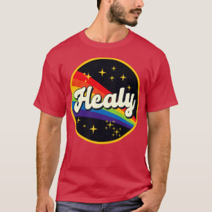 Camiseta Arco-Íris Saudável No Estilo De Vintagem Espacial