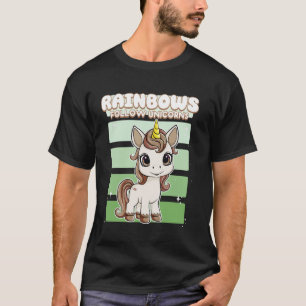 Camiseta Arco-íris Seguem Unicórnios Unicórnio