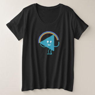 Camiseta Arco-Íris Selby Plus Tamanho