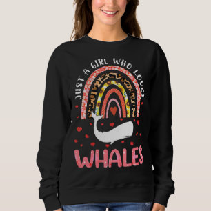 Camiseta Arco-Íris Só Uma Garota Que Ama Baleias Para Lov D