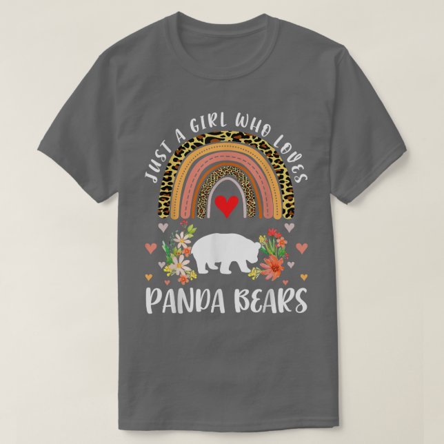 Camiseta Arco-Íris Só Uma Menina Que Ama Látea-Leopardo De  (Frente do Design)