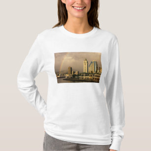 Camiseta Arco-íris sobre Honolulu, Havaí, EUA 2