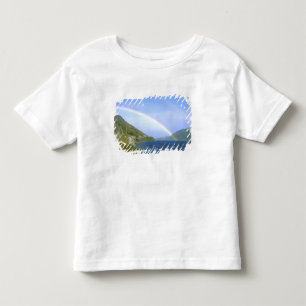 Camiseta Arco-íris sobre o Lago Hawea, Ilha do Sul, Nova