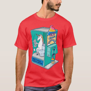 Camiseta arco-íris sorvete