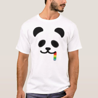 Camiseta Arco-íris suculento da panda