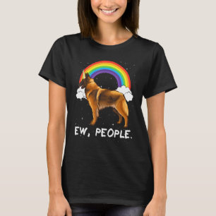 Camiseta Arco-íris Tervuren Belga Ew Pessoas Unicórnio Cach