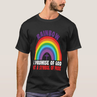 Camiseta Arco-Íris Uma Promessa De Deus Não Um Símbolo De O