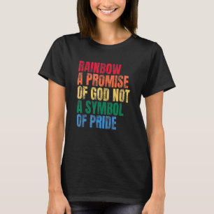 Camiseta Arco-Íris Uma Promessa De Deus Não Um Símbolo Do O