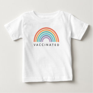 Camiseta Arco-Íris Vacinado Vacina contra o coronavírus