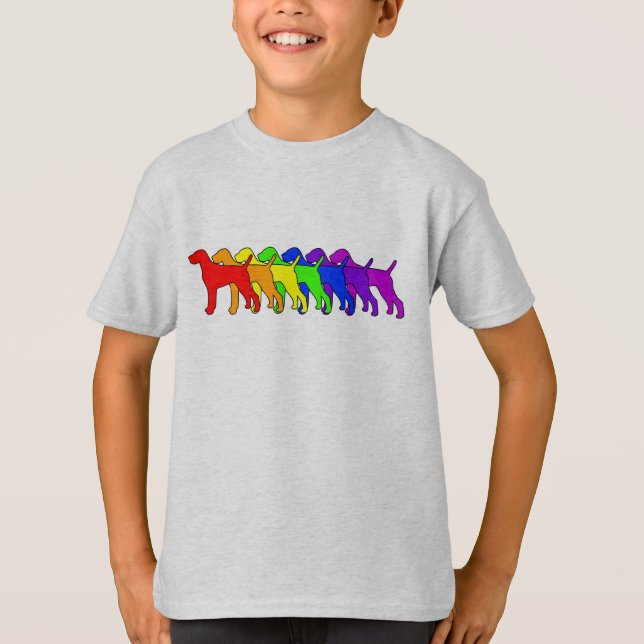 Camiseta Arco-íris Vizsla (Frente)