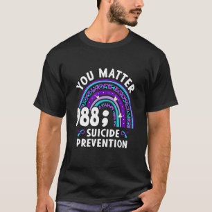 Camiseta Arco-Íris Você Importa 988 Prevenções De Suicídio