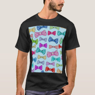 Camiseta Arco, listras azuis, aquarela.