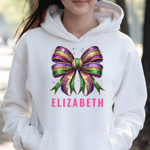 Camiseta Arco Mardi Gras Coquette Elegante Branco