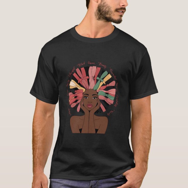 Camiseta Arco negro mês de história africana Americano (Frente)