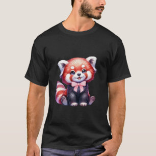 Camiseta Arco Panda Simples Rosa Gráfico T
