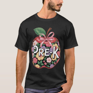 Camiseta Arco Pré-K Coquette De Volta Aos Professores Da Es