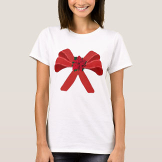 Camiseta ARCO RED com poinsettia