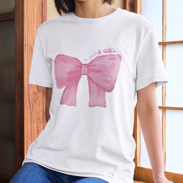 Camiseta Arco rosa bonito - "Sou apenas uma garota"