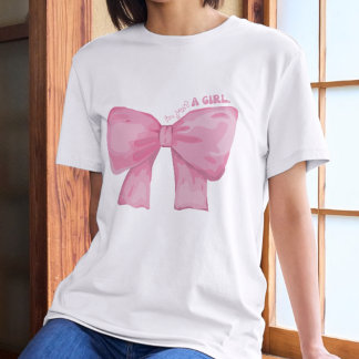 Camiseta Arco rosa bonito - "Sou apenas uma garota"