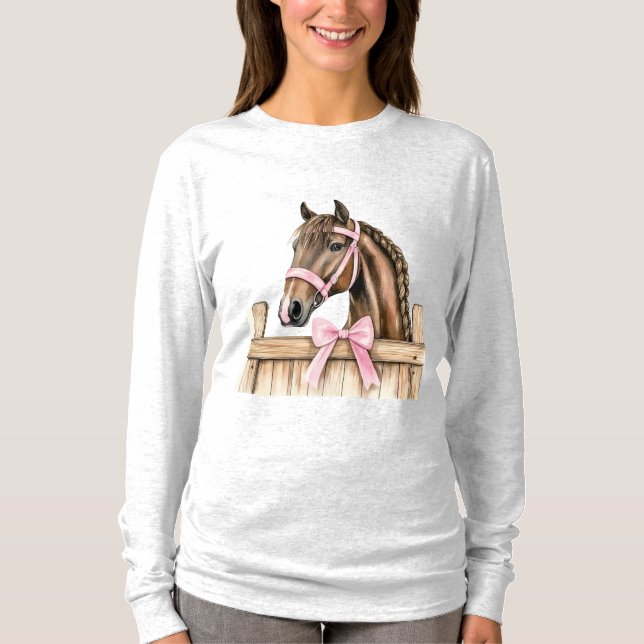 Camiseta Arco Rosa Cavalo (Frente)