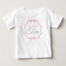 Camiseta Arco Rosa Coquette Elizabeth está com Dois 2º Aniv