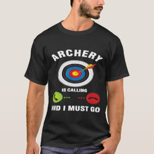 Camiseta Arco Seta Disparando Arqueiro Está Chamando E Eu