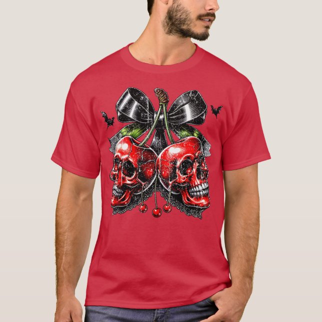 Camiseta Arco Spooky Cherry Halloween (Frente)