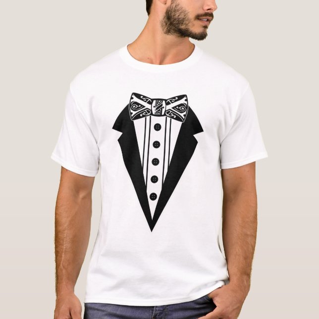 Camiseta Arco Tie e Tux (Frente)