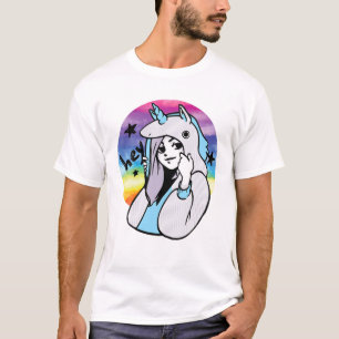 Camiseta Arcos-Chuva - Garota-Unicórnio - Aes Japoneses Ot