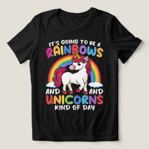 Camiseta Arcos-De-Chuva E Unicórnios Cujos Brancos São Espa