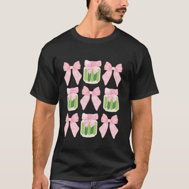 Camiseta Arcos De Coquete De Pickles Enlatados Com Jar G De (Frente)